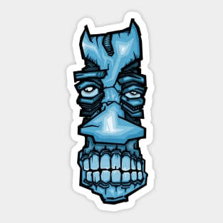 blue face Sticker